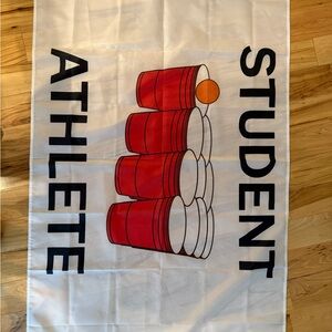Student Athlete Beer Pong Flag